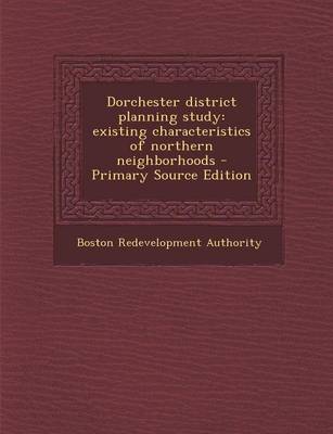 Book cover for Dorchester District Planning Study