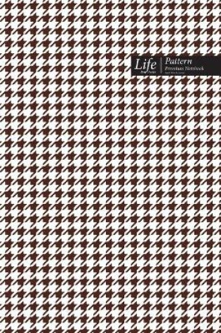 Cover of Checkered II Pattern Composition Notebook, Stylish Portable Write-In Journal, 144 Sheet (A5) Coffee Cover