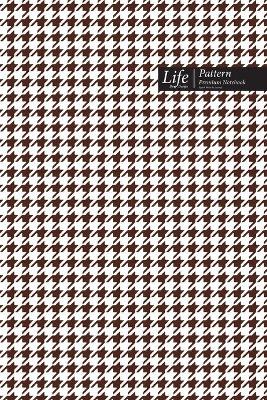 Cover of Checkered II Pattern Composition Notebook, Stylish Portable Write-In Journal, 144 Sheet (A5) Coffee Cover