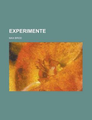 Book cover for Experimente; Vier Geschichten