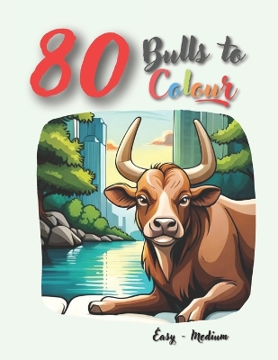 Book cover for 80 Bulls To Colour