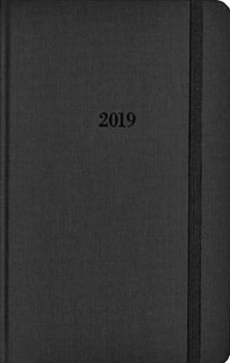 Book cover for Shinola Planner: 2019, 12 Month, Hard Linen, Jet Black (5.25x8.25)