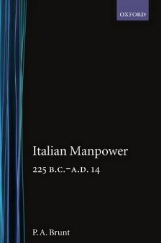 Cover of Italian Manpower 225 BC-AD 14