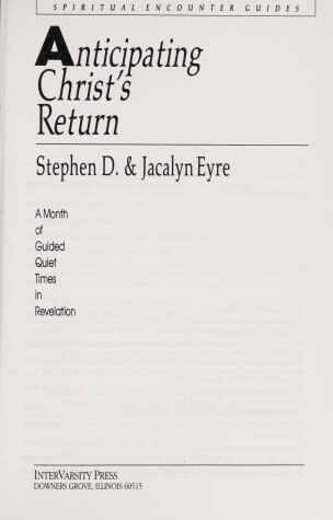 Book cover for Anticipating Christ's Return