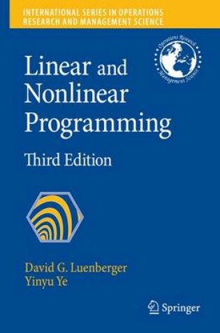 Cover of Linear and Nonlinear Programming