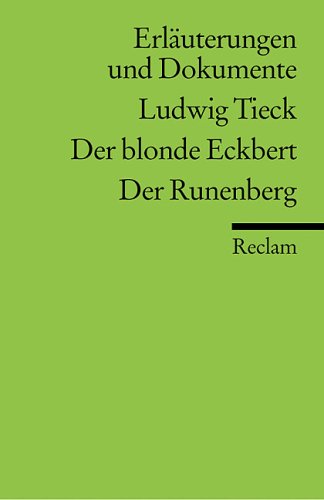 Book cover for Der Blonde Eckbert, Der Runenberg
