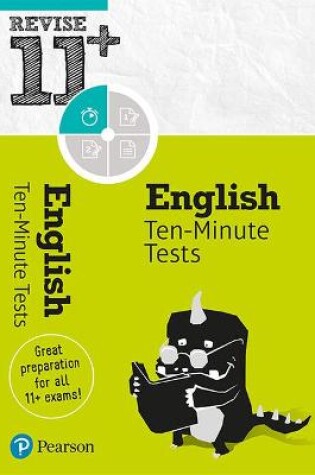 Cover of Pearson REVISE 11+ English Ten-Minute Tests for the 2023 and 2024 exams