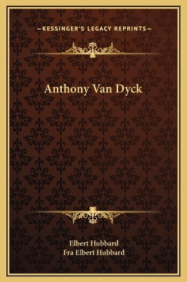 Book cover for Anthony Van Dyck