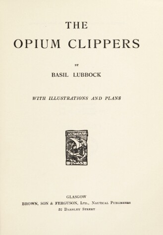 Book cover for The Opium Clippers