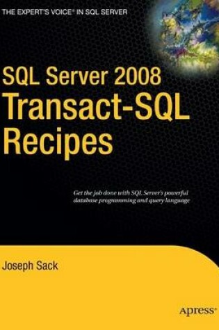 Cover of SQL Server 2008 Transact-SQL Recipes