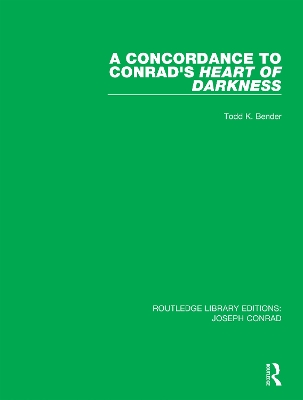 Cover of A Concordance to Conrad's Heart of Darkness