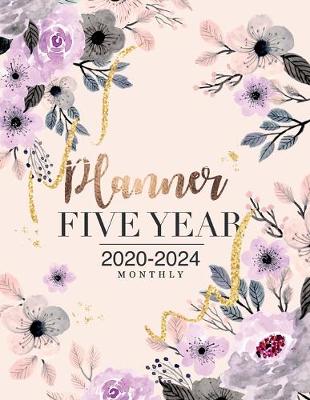 Book cover for five year planner monthly 2020-2024