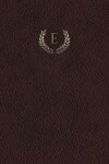 Book cover for Monogram "E" Grid Sketchbook