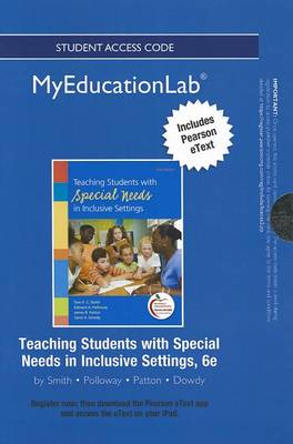 Book cover for NEW MyLab Education with Pearson eText -- Standalone Access Card -- for Teaching Students with Special Needs in Inclusive Settings
