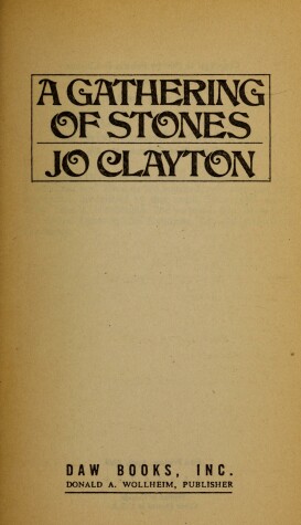 Book cover for Clayton Jo : Drinker of Souls 3: Gathering of Stones