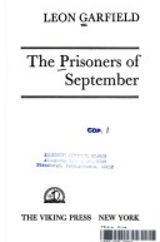 Cover of Prisoners of Sept