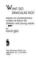 Book cover for What Do Draculas Do?