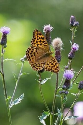 Cover of Pretty Painted Butterfly and Purple Thistle Blooms in the Summer Journal