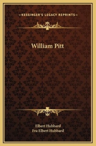 Cover of William Pitt