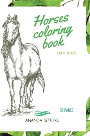 Cover of Horses Coloring Book