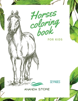 Book cover for Horses Coloring Book