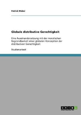 Book cover for Globale distributive Gerechtigkeit
