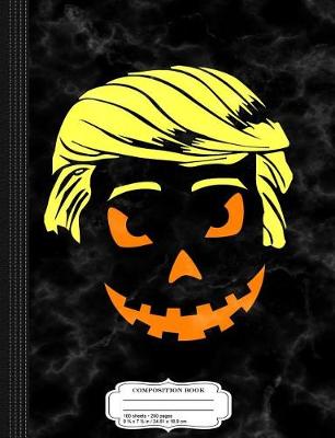 Book cover for Halloween Trumpkin Jack-O-Lantern Composition Notebook