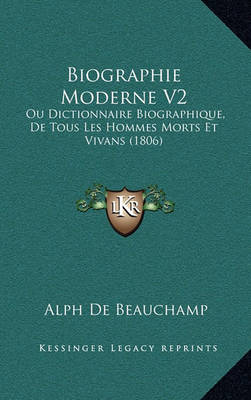 Book cover for Biographie Moderne V2