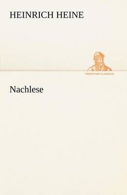 Book cover for Nachlese