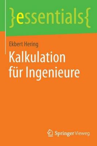 Cover of Kalkulation fur Ingenieure