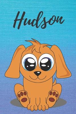 Book cover for Hudson dog coloring book / notebook / journal / diary