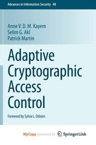 Cover of Adaptive Cryptographic Access Control