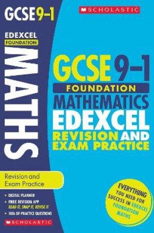 Cover of Maths Foundation Revision and Exam Practice Book for Edexcel