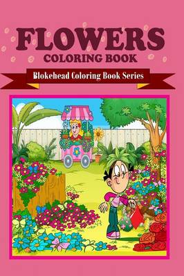 Book cover for Flowers Coloring Book