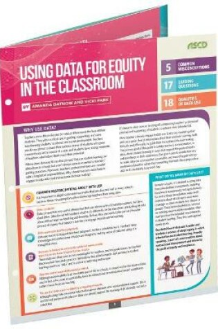 Cover of Using Data for Equity in the Classroom (Quick Reference Guide 25-Pack)