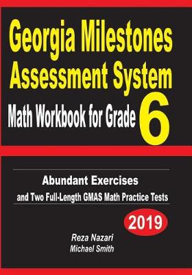 Book cover for Georgia Milestones Assessment System Math Workbook for Grade 6