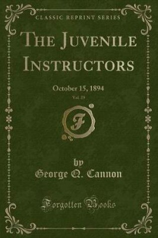 Cover of The Juvenile Instructors, Vol. 29