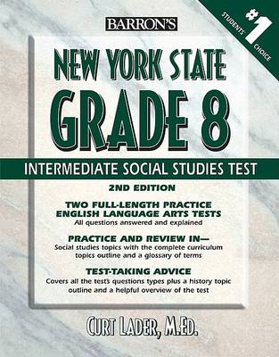 Book cover for Barron's New York State Grade 8 Intermediate Social Studies Test