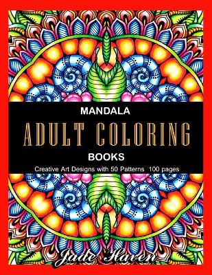 Book cover for mandala adult coloring books