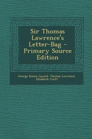 Cover of Sir Thomas Lawrence's Letter-Bag