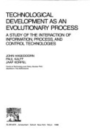 Cover of Technological Development as an Evolutionary Process