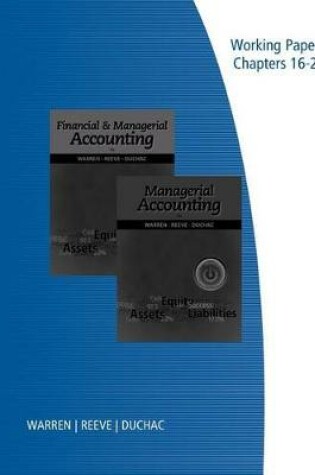 Cover of Financial and Managerial Accounting or Managerial Accounting