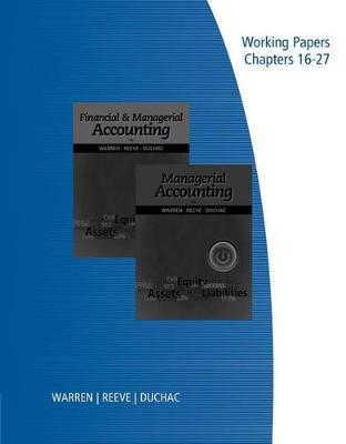 Book cover for Financial and Managerial Accounting or Managerial Accounting