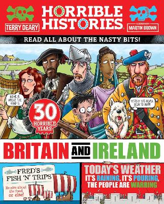 Book cover for Horrible History of Britain and Ireland (newspaper edition)