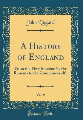 Book cover for A History of England, Vol. 6