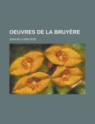Book cover for Oeuvres de La Bruyere