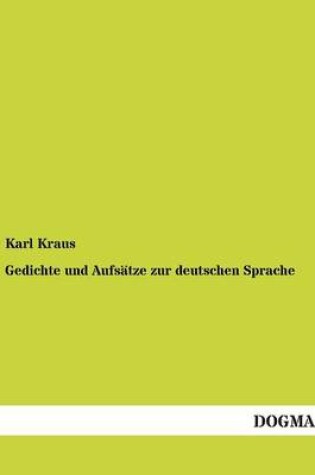 Cover of Gedichte Und Aufsatze Zur Deutschen Sprache