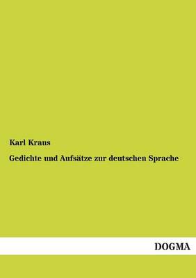 Book cover for Gedichte Und Aufsatze Zur Deutschen Sprache