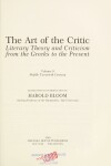 Book cover for Art of the Critic (Vol. 4)(Oop)