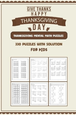 Cover of Thanksgiving Mental math Puzzles